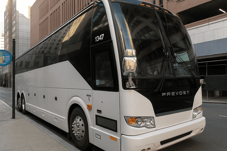 a Folsom Minibus Company coach bus