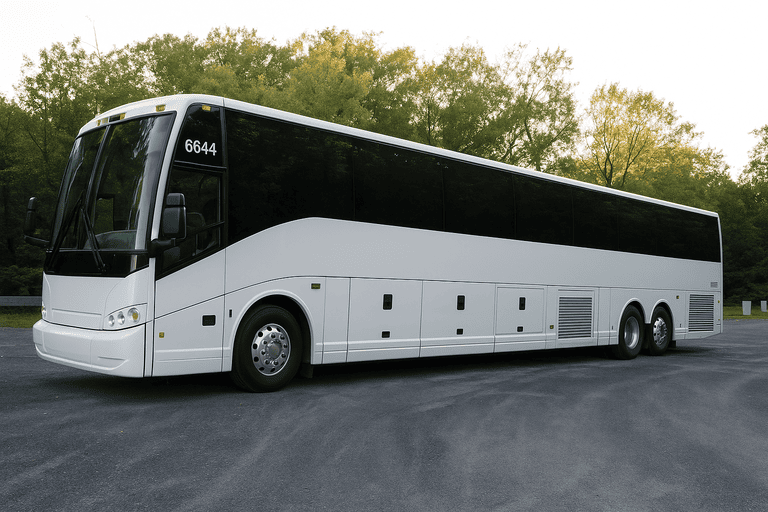 exterior of Folsom Minibus Company coach bus