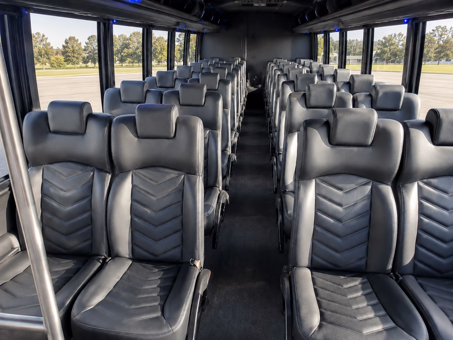 folsom 18 passenger minibus inside