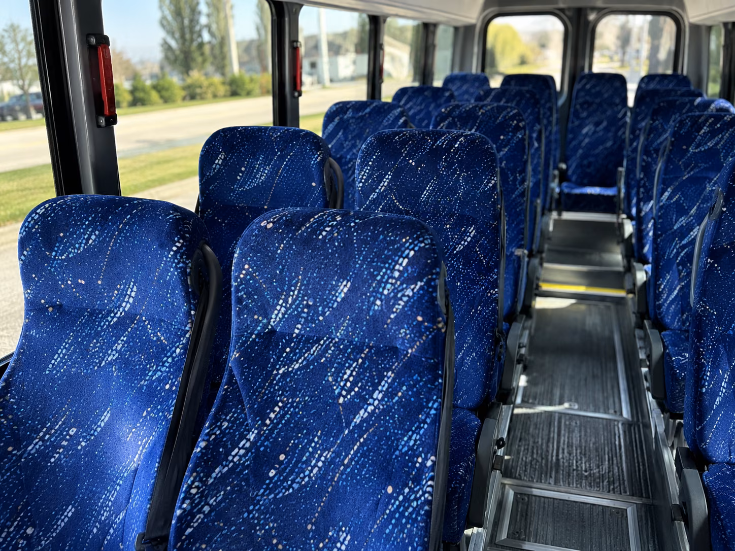 folsom 18 passenger minibus interior