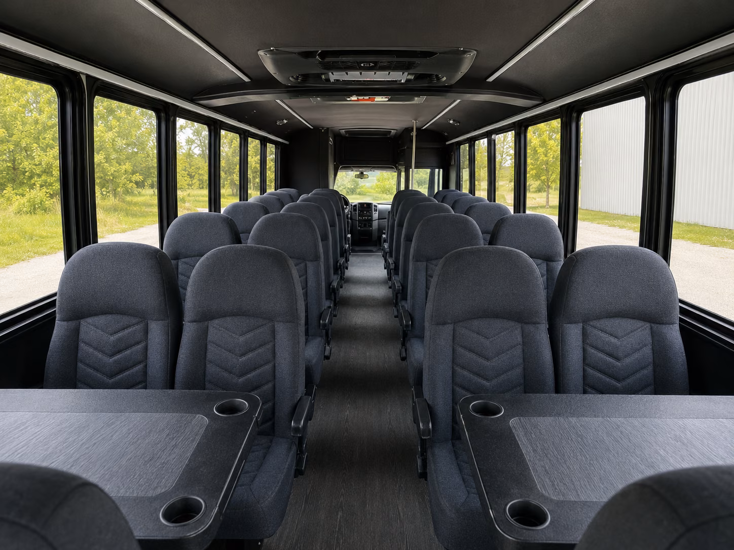 folsom 20 passenger minibus inside