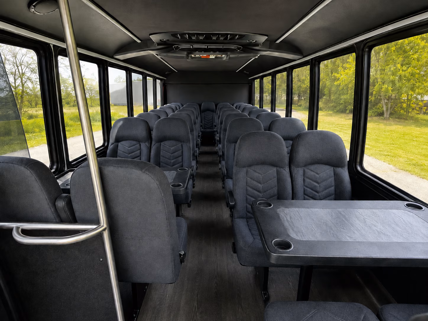 folsom 20 passenger minibus interior