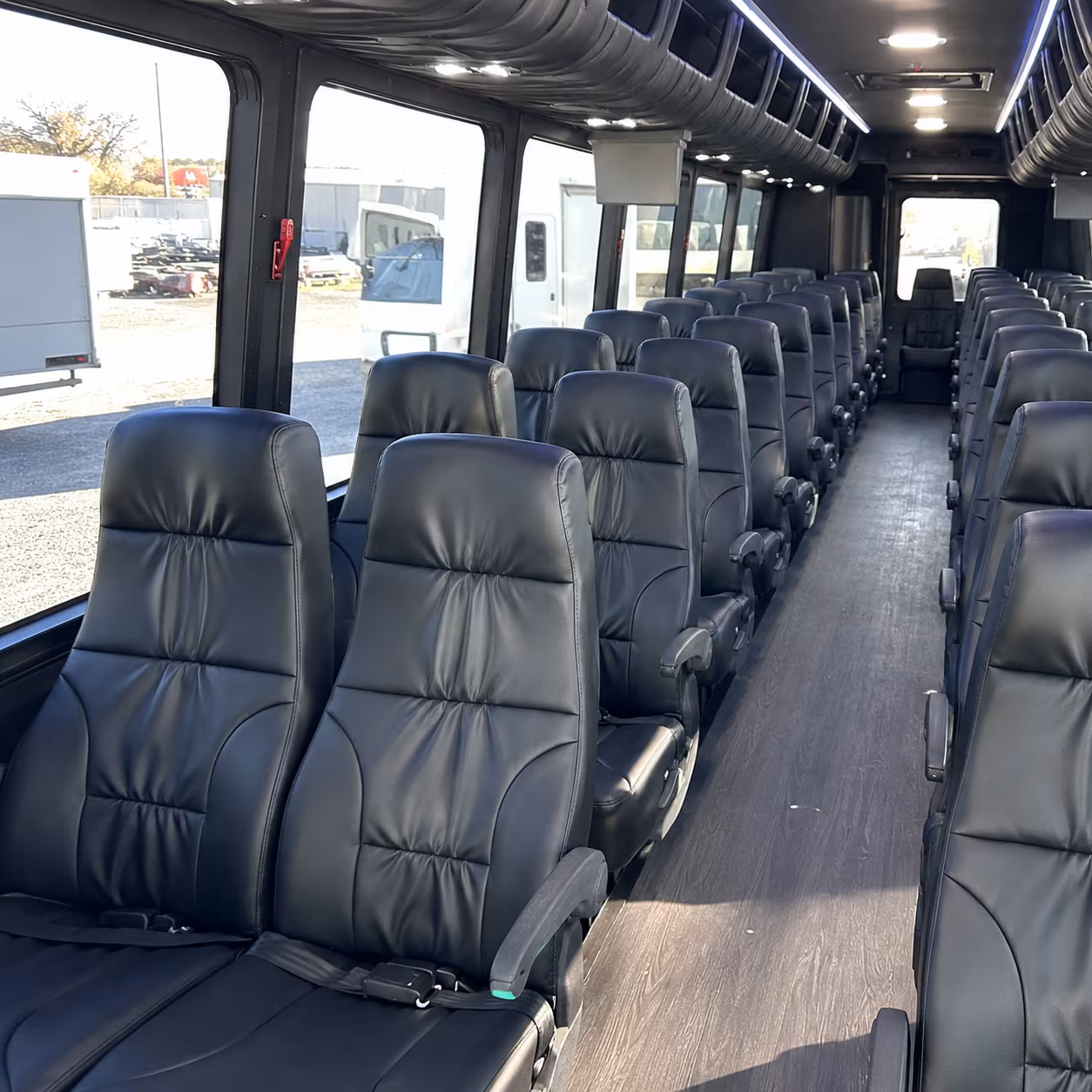 folsom 25 passenger minibus inside