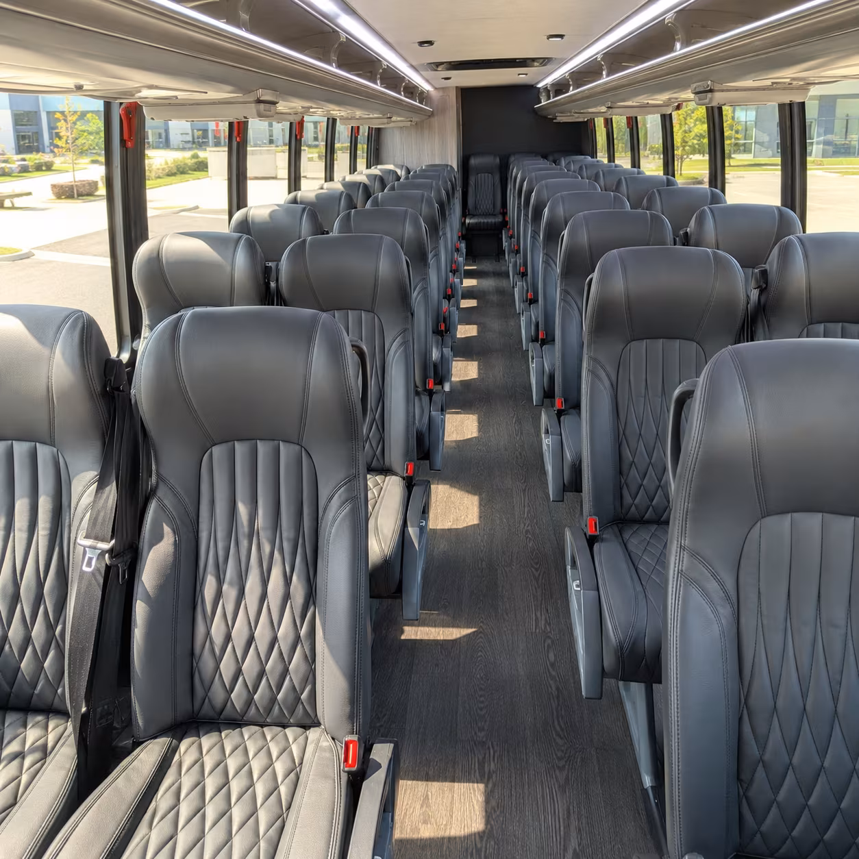 folsom 25 passenger minibus interior