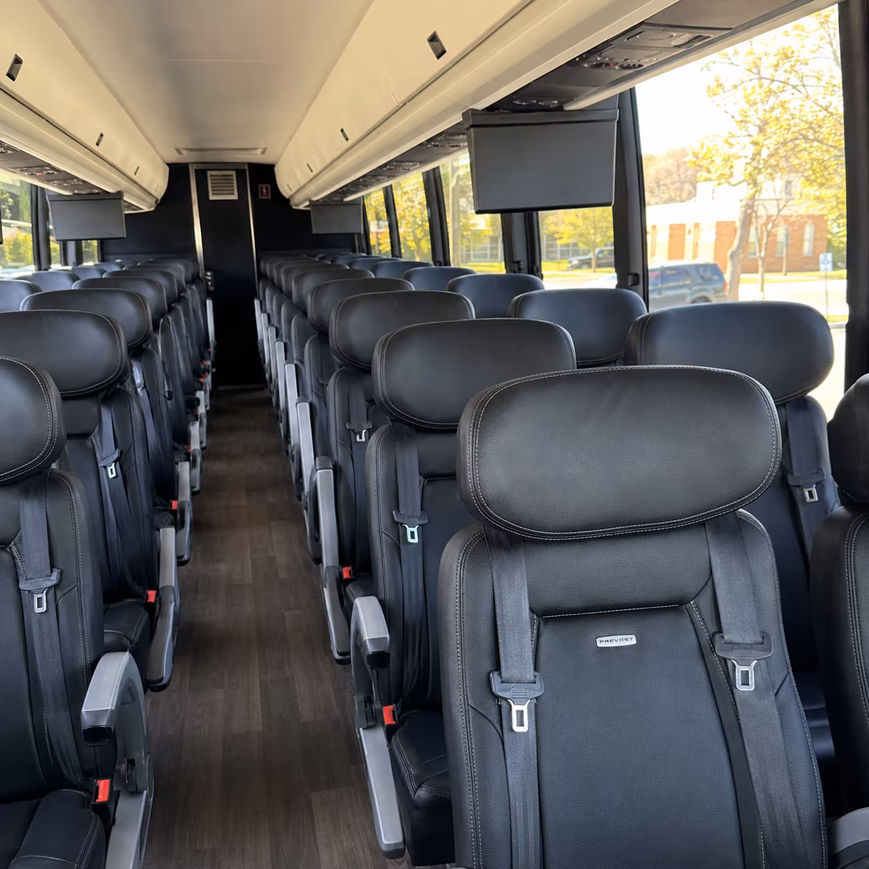 folsom 45 passenger charter bus inside
