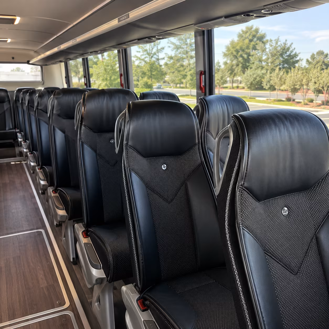 folsom 45 passenger charter bus interior