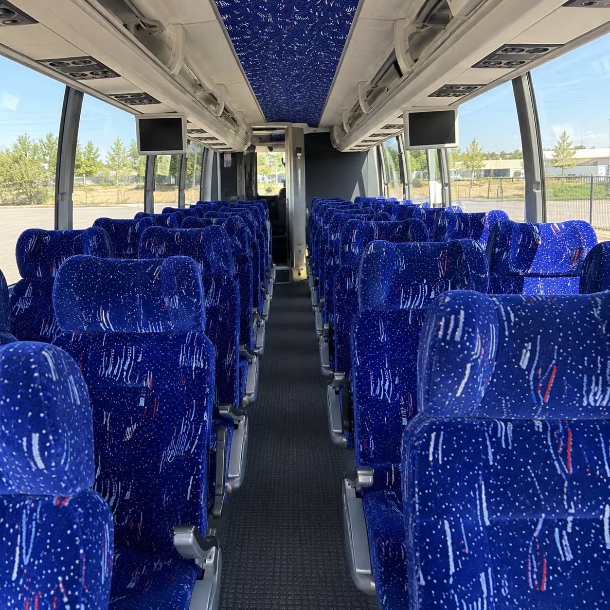 folsom 54 passenger charter bus interior