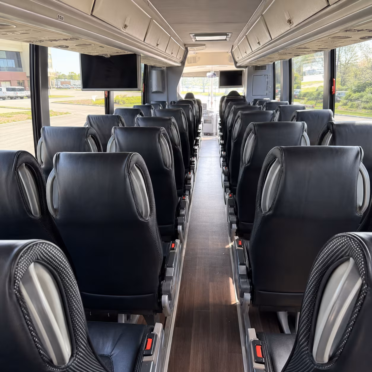 folsom 56 passenger charter bus inside