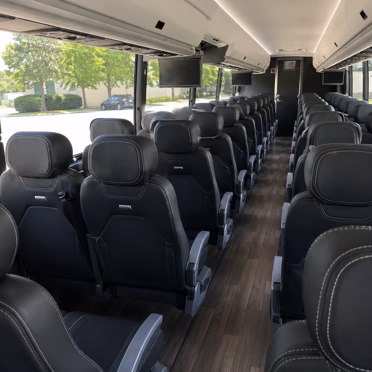 folsom 56 passenger charter bus interior