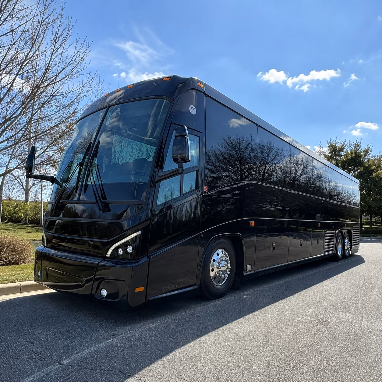 folsom government military charter bus rental